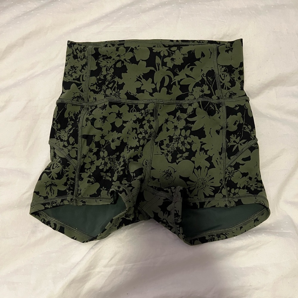 Lululemon Floral Booty Shorts